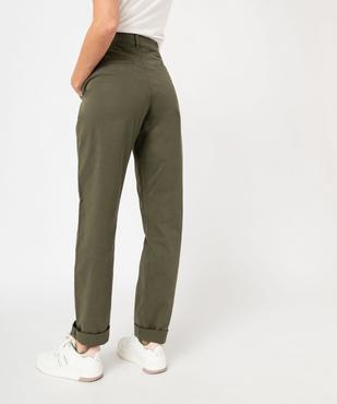 Pantalon chino coupe regular femme vue3 - GEMO(FEMME PAP) - GEMO