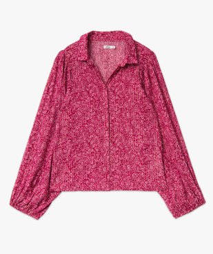 Chemise femme imprimée à manches extra larges vue4 - GEMO(FEMME PAP) - GEMO