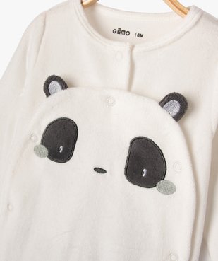 Pyjama velours motif panda bébé vue3 - GEMO(BB COUCHE) - GEMO