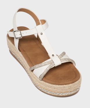 Sandales à plateforme avec brides scintillantes femme - Valentina Baldano vue5 - VALENTINA BALDA - GEMO