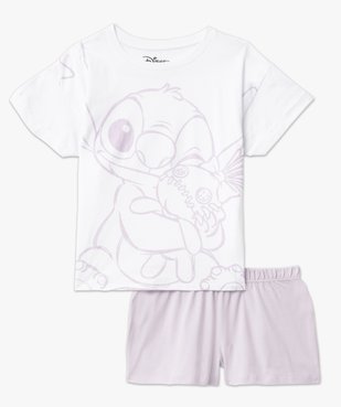 Pyjashort bicolore avec motif Stitch femme - Disney vue4 - LILO & STITCH - GEMO