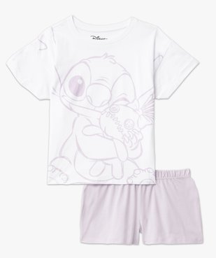 Pyjashort bicolore avec motif Stitch femme - Disney vue4 - LILO & STITCH - GEMO