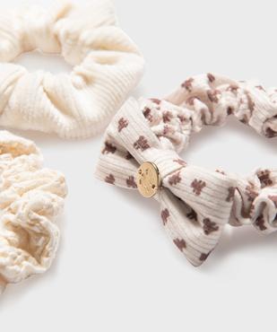 Chouchou en tissu fille (lot de 3) - LuluCastagnette vue2 - LULUCASTAGNETTE - GEMO