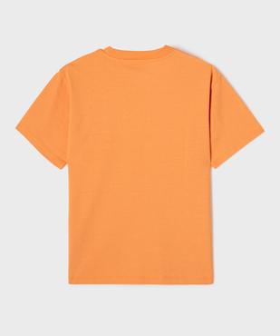 Tee-shirt manches courtes et col rond garçon vue3 - GEMO (JUNIOR) - GEMO
