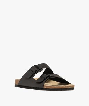 Sandales mules 2 brides homme - Schott vue3 - SCHOTT - GEMO