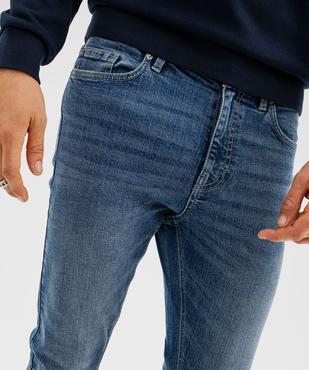 Jean slim en denim de coton stretch délavé homme vue3 - GEMO 4G HOMME - GEMO
