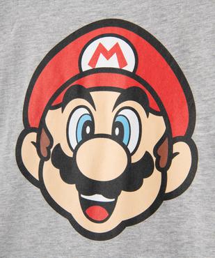 Pyjashort bicolore motif Mario garçon - Super Mario vue2 - MARIO - GEMO