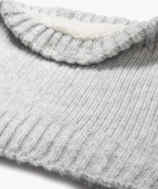Snood en grosse maille douillette doublée fourrure imitation fille vue2 - GEMO (JUNIOR) - GEMO