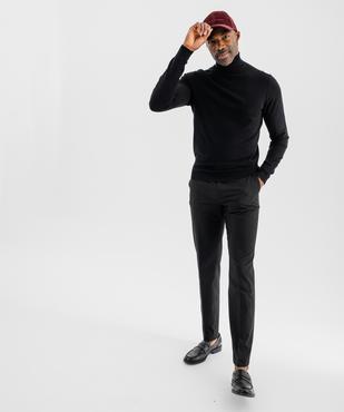 Pull col roulé en maille fine homme vue3 - GEMO 4G HOMME - GEMO