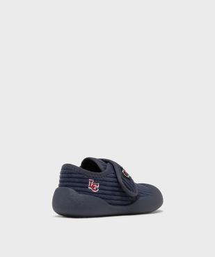 Chaussons en velours fermeture scratch bébé garçon - LuluCastagnette vue4 - LULUCASTAGNETTE - GEMO