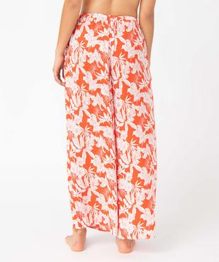 Pantalon de plage femme ouvert sur l’avant vue3 - GEMO 4G FEMME - GEMO