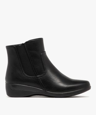 Boots femme confort style Chelsea à zip et à semelle épaisse vue7 - G'FLEX - GEMO