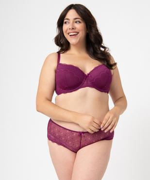 Soutien-gorge grande taille à armatures et coques fines  vue3 - GEMO(HOMWR FEM) - GEMO