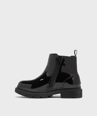 Boots Chelsea vernies à imprimé animal fille vue3 - LOVELY WINGS GEMO FOR GOOD - GEMO