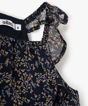 Robe fille sans manches à fleurs et volants vue2 - GEMO (ENFANT) - GEMO