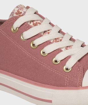 Tennis en toile à languette fleurie femme - Follow Me vue6 - FOLLOW ME G4G - GEMO