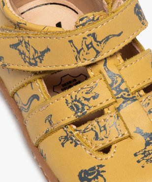 Chaussures premiers pas bébé garçon dessus cuir – NA! vue6 - NA! - GEMO