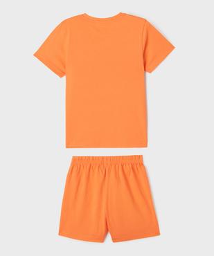 Pyjashort motif avec motif sur le buste garçon vue3 - GEMO (ENFANT) - GEMO