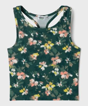 Débardeur de sport court à dos fantaisie fille vue1 - GEMO 4G FILLE - GEMO