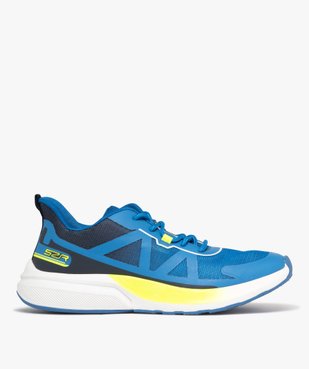 Baskets homme running en mesh avec détails fluos - Slazenger vue1 - SLAZENGER - GEMO