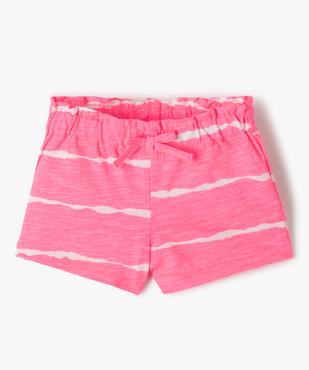 Short bébé fille en maille à taille élastiquée vue1 - GEMO(BEBE DEBT) - GEMO