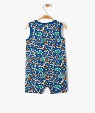 Combishort imprimé en coton bébé garçon vue3 - GEMO(BEBE DEBT) - GEMO