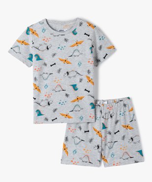 Pyjashort garçon en jersey imprimé dinosaures vue1 - GEMO (ENFANT) - GEMO