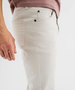 Pantalon en coton coupe Slim homme vue2 - GEMO 4G HOMME - GEMO