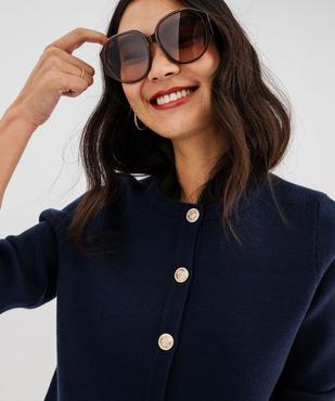 Gilet en maille viscose douce et épaisse femme vue2 - GEMO(FEMME PAP) - GEMO