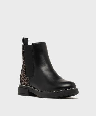 Boots Chelsea zippées à motif métallisé fille - Lovely Wings vue2 - LOVELY WINGS - GEMO
