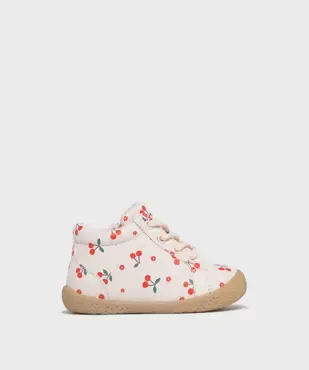 Chaussures premiers pas à motifs cerises bébé fille - Lovely Wings vue1 - LOVELY WINGS - GEMO