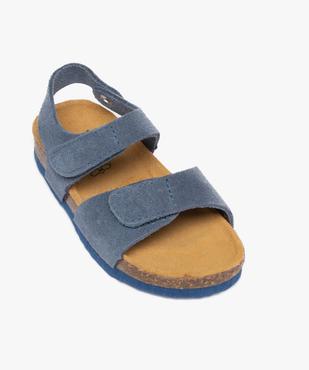 Sandales en cuir avec double bride à scratch bébé garçon - NA! vue5 - NA! GEMO FOR GOOD - GEMO