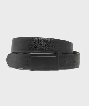 Ceinture grainée boucle plaque homme vue1 - GEMO (ACCESS) - GEMO