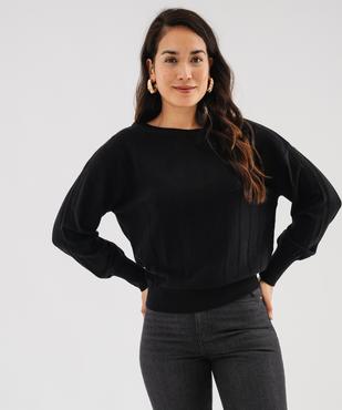 Pull col rond femme vue1 - GEMO(FEMME PAP) - GEMO