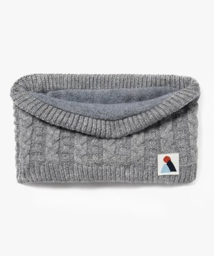 Echarpe snood à torsades doublure polaire bébé garçon vue1 - GEMO 4G BEBE - GEMO
