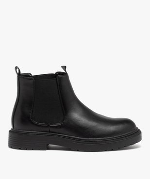 Boots Chelsea à épaisse semelle crantée homme vue2 - GEMO (CASUAL) - GEMO