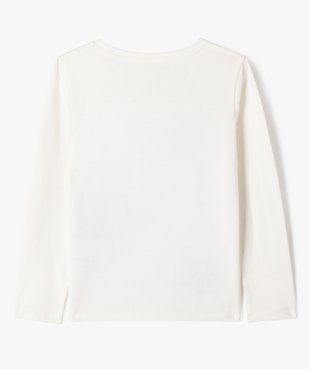 Tee-shirt manches longues à sequins réversibles brillants fille vue3 - GEMO 4G FILLE - GEMO