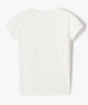 Tee-shirt fille pastel à motif pailleté vue3 - GEMO (ENFANT) - GEMO