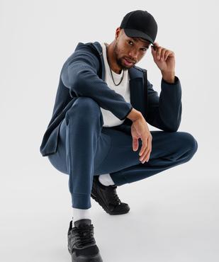 Sweat zippé à capuche spécial sport homme vue2 - GEMO (HOMME) - GEMO