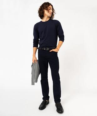 Pantalon en coton coupe Slim homme vue1 - GEMO 4G HOMME - GEMO