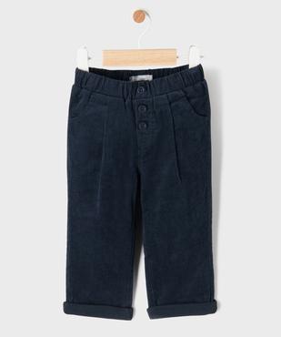Pantalon en velours côtelé avec taille ajustable bébé garçon - LuluCastagnette vue2 - LULUCASTAGNETTE - GEMO