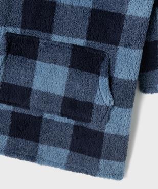 Robe de chambre à carreaux coupe sweat à capuche garçon vue2 - GEMO (ENFANT) - GEMO