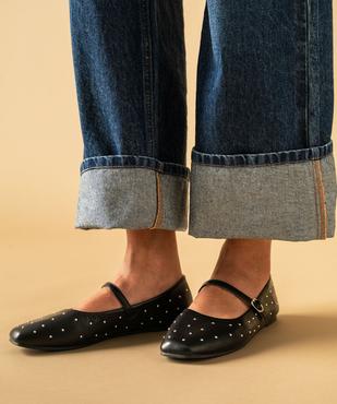 Ballerines à bout carré avec clous métalliques femme - Follow Me vue1 - FOLLOW ME - GEMO