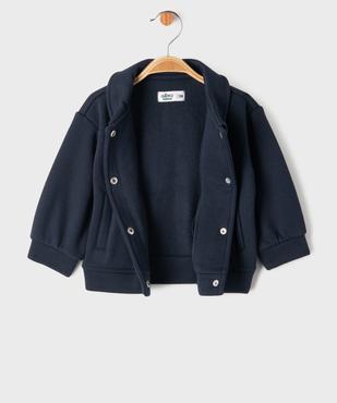 Sweat à pression avec petit col bébé fille vue2 - GEMO 4G BEBE - GEMO