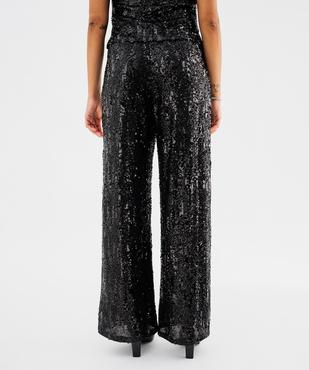 Pantalon Wide leg pailleté femme vue3 - GEMO(FEMME PAP) - GEMO