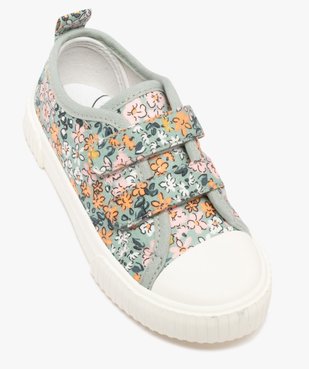 Baskets basses en toile fleurie à scratch fille vue6 - LOVELY WINGS GEMO FOR GOOD - GEMO