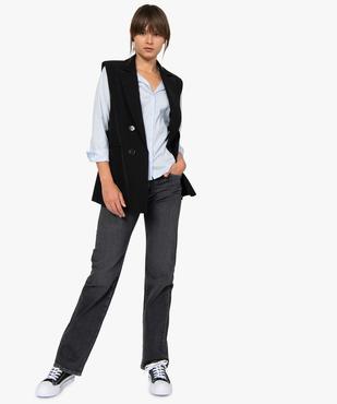 Chemise femme coupe cintrée en coton stretch vue5 - GEMO(FEMME PAP) - GEMO