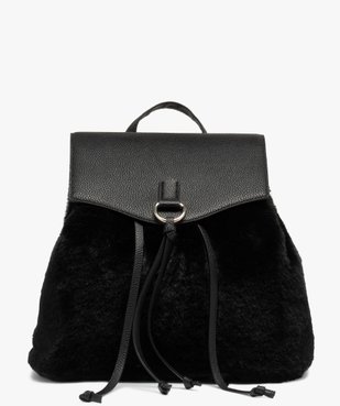 Sac à dos femme en matière peluche vue1 - GEMO (ACCESS) - GEMO