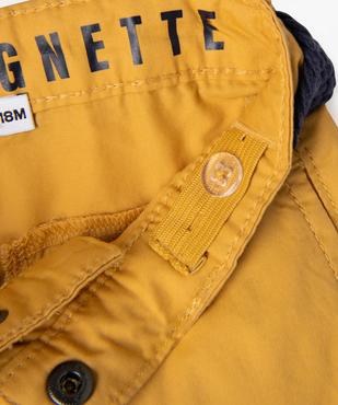 Short en twill avec ceinture tressée bébé garçon - LuluCastagnette vue4 - LULUCASTAGNETTE - GEMO