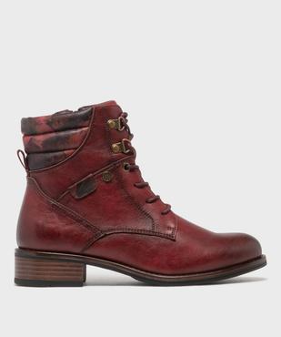 Boots avec col matelassé fantaisie femme - Emilia Rosa vue1 - EMILIA ROSA - GEMO